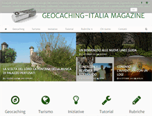 Tablet Screenshot of geocaching-italia.com